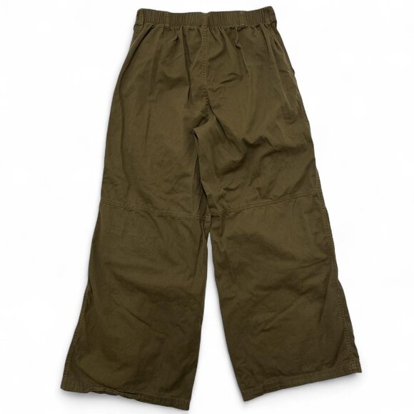Wild Fable Wide‑Leg Cargo Pants | Women’s M | Green Cotton Streetwear Casual - Picture 2 of 5